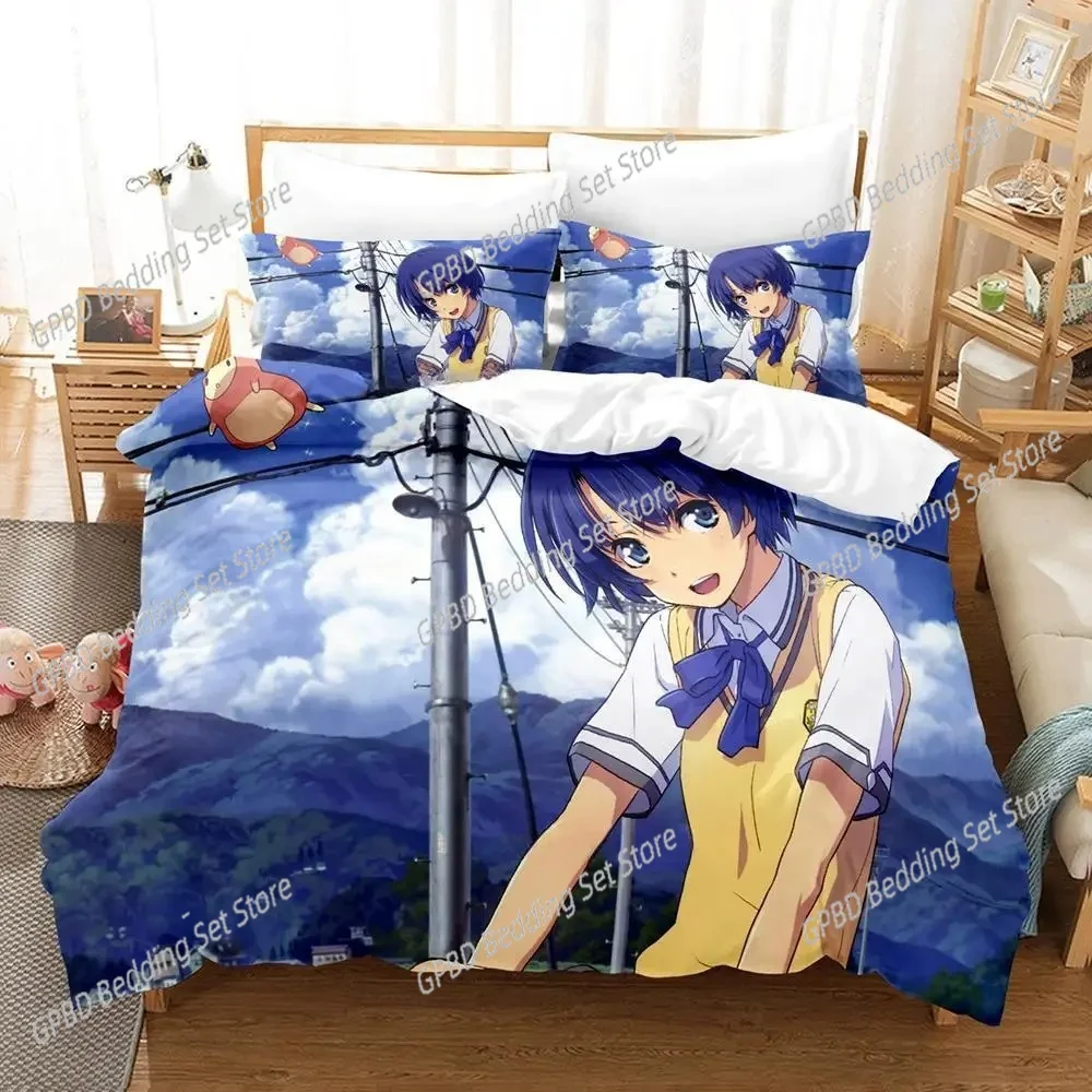 

Anime Waiting in the Summer 3D Bedding Set Duvet Cover Pillowcases Single Twin Full Queen King Size Home Decor Quilt Boys Gift