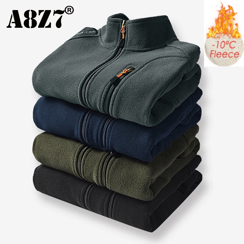 Men Winter Outwear Jackets Mens Thick Warm Fleece Jacket Parkas Coat Mens Autumn Casual Outfits Tactical Army Jackets Coat Male