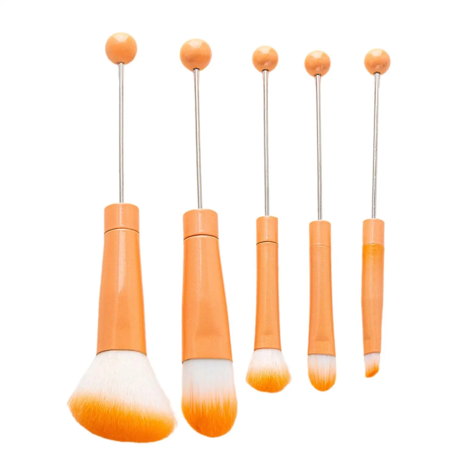 5Pcs Makeup Brush Kit Blush Brush Beaded Brushes for Mother Women Adults