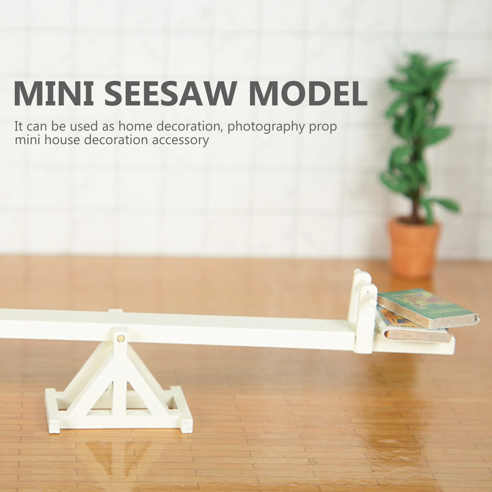 Seesaw Model Mini Furniture Ornament House Sofa Adornments Delicate Home Decoration Miniature Wood Craft Decors