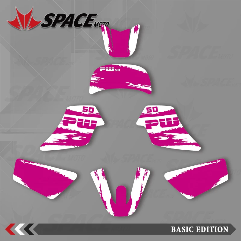 

SPACE Full Graphics Decals Stickers Motorcycle Background Graphics Kits For YAMAHA PW50 PW 50 All Year