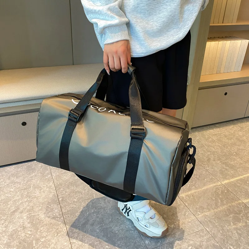 Large Capacity Handheld Travel Bag for Short Trips Fitness Yoga Storage Luggage Bag Maternity Bag Casual Travel Oxford Cloth