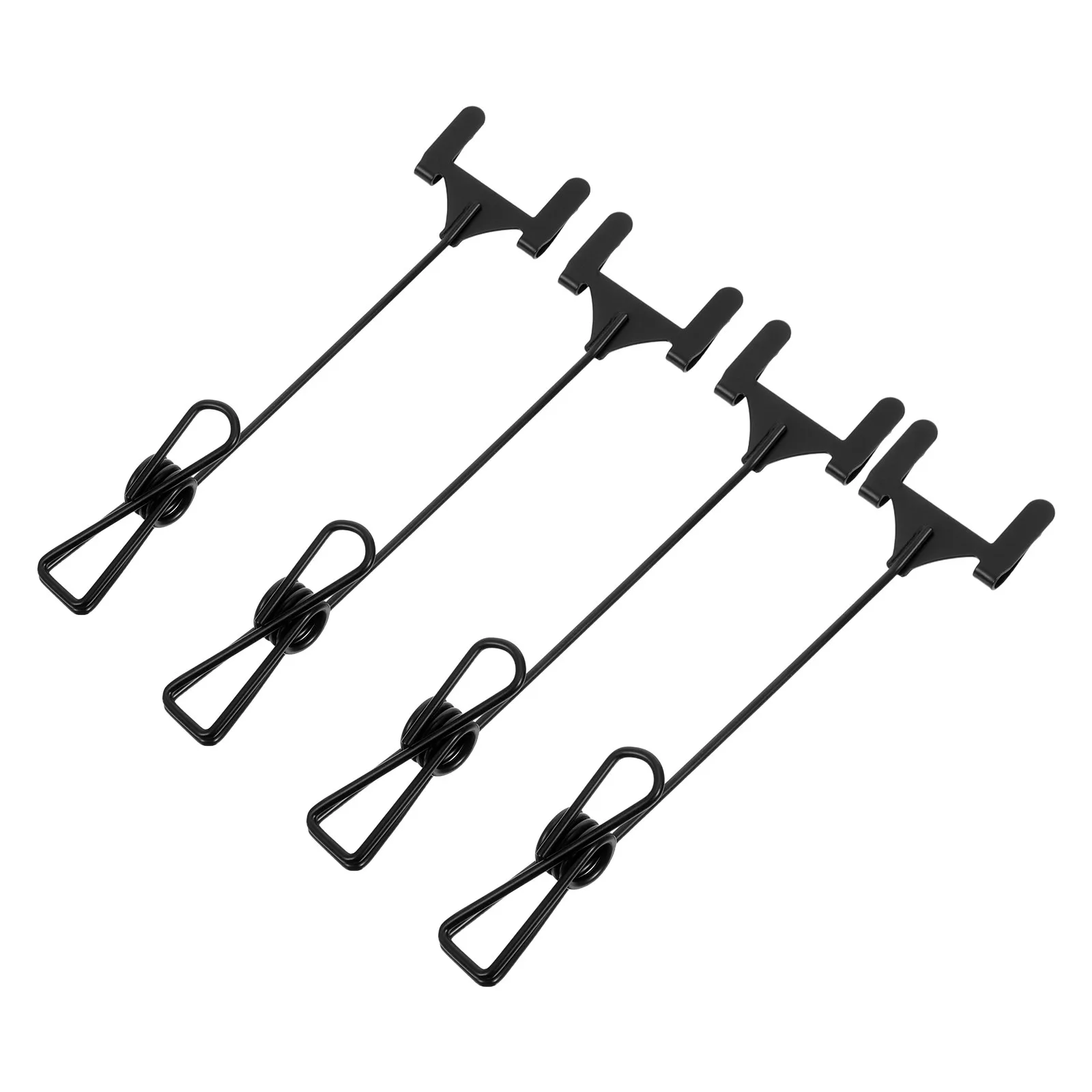 4Pcs Retail Metal Price Tag Clips Black for Store Display Sign Holder Shelf Label Holder Sale Promotion Vendor Table Merchandise