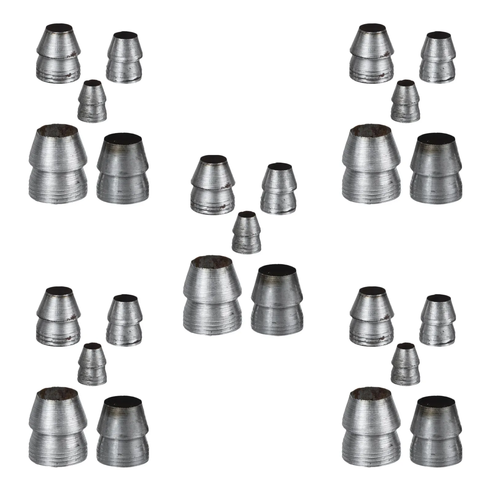 25Pcs Heavy Duty Iron Round Wedge Set for Woodworking Tool Prevents Handle Loosening 360 Degree Displacement