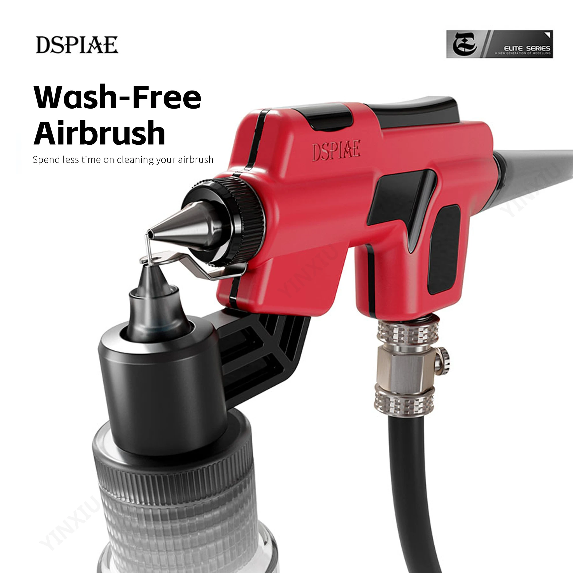 DSPIAE PT-AB Wash-Free Airbrush Set & Marker Rack Portable Painting Kit for Gundam Mecha Military Model Detailing Craft