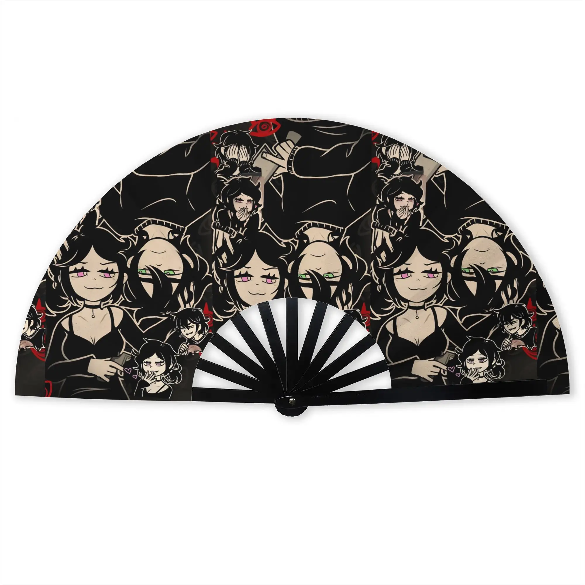 Custom Anime A-Andys L-Leyleys Love Hand Fan Promotional Gift Event Souvenir Japan Durable Folding Fans Creative Bulk Pack Fan
