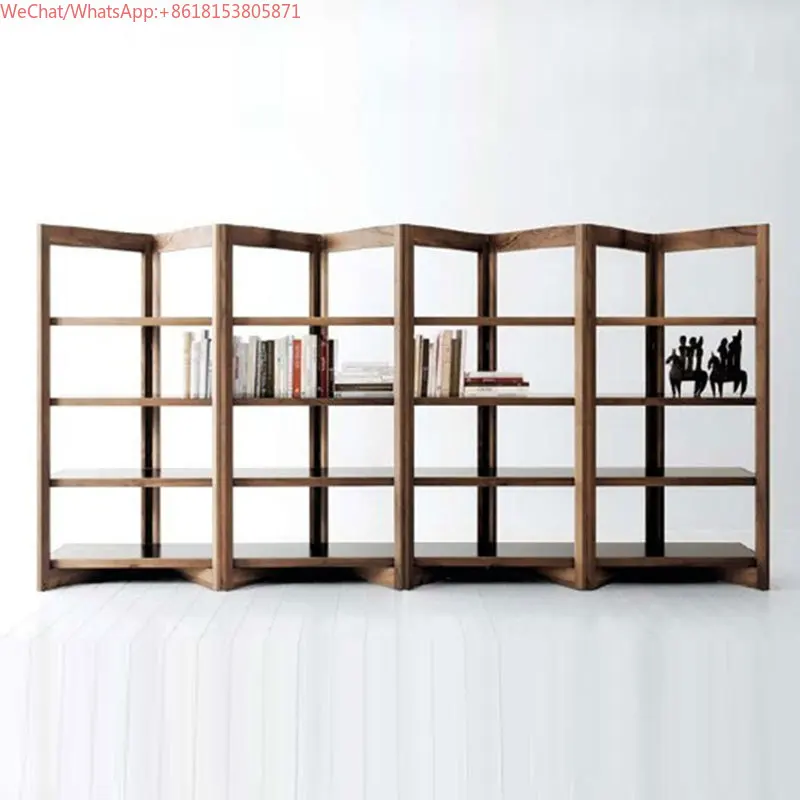 Full solid wood partition rack baffle display rack screen bookshelf decorative bogu rack