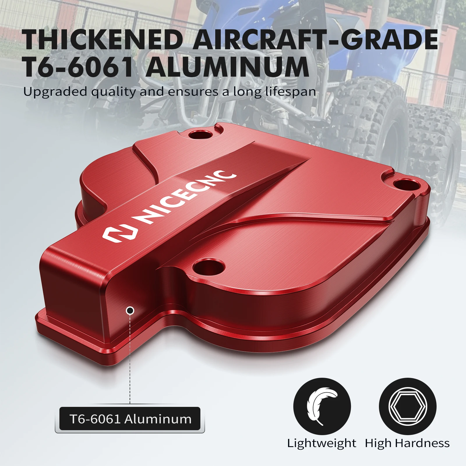 Nicecnc tampa do acelerador de polegar para yamaha blaster 200 1988-2006 2005 2004 2003 2002 atv yfs200 yfs200se 1988-2006 blaster 200 acesso