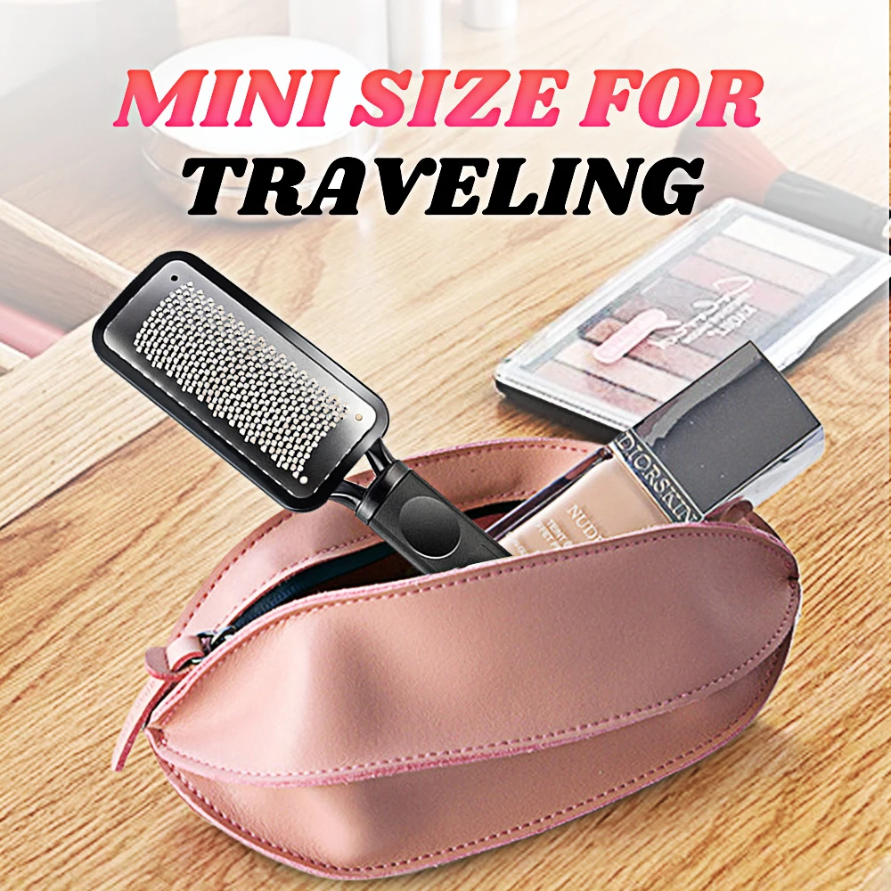 1 pçs mini arquivo de pé para saltos viajando ferramenta removedor de calos de aço inoxidável para remoção de pele morta ferramentas pedicure