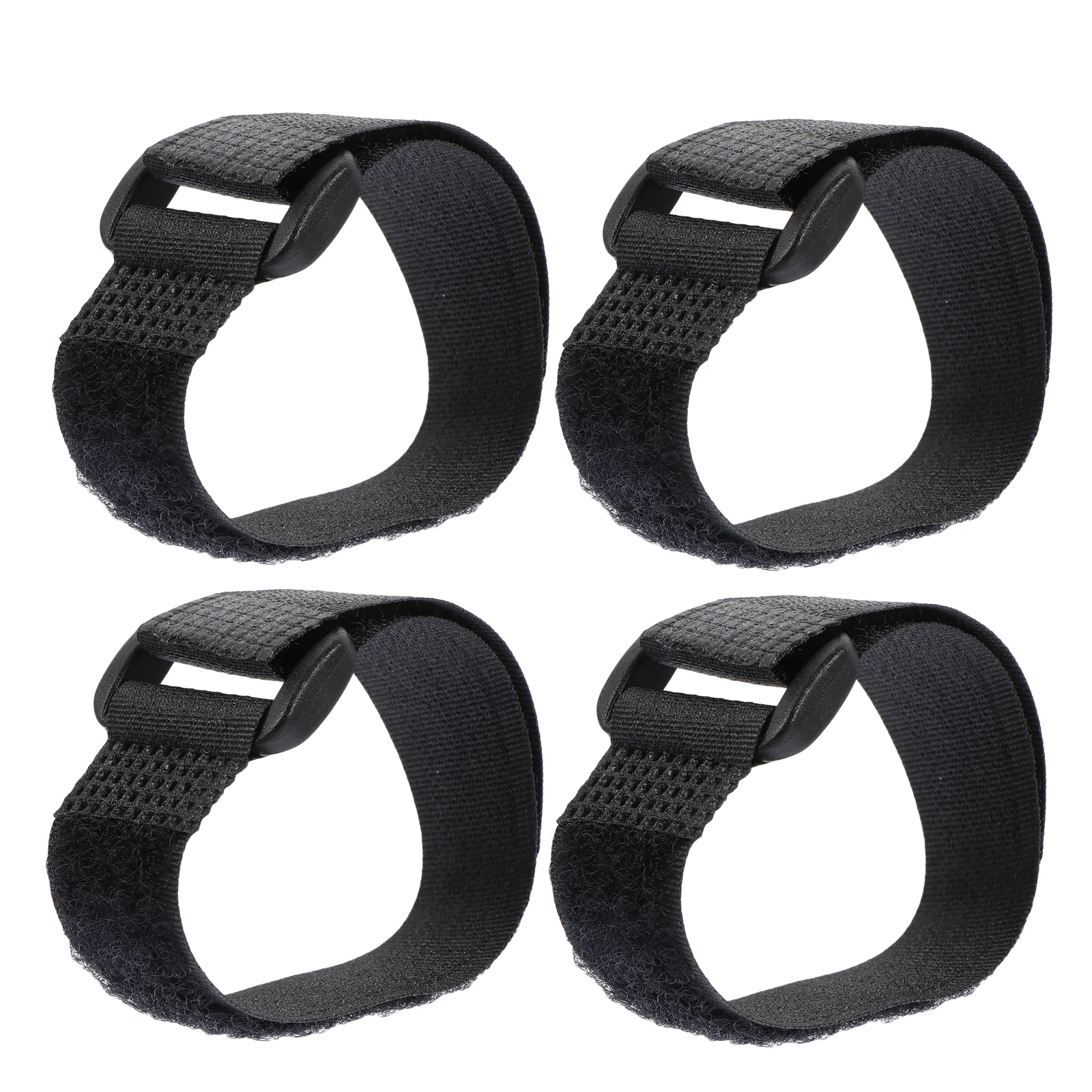

4PCS Black Anti Noise Rooster Collars Crowing Proof Nylon Neck Straps Chicken Collar Adjustable Poultry Accessory Silent Farm