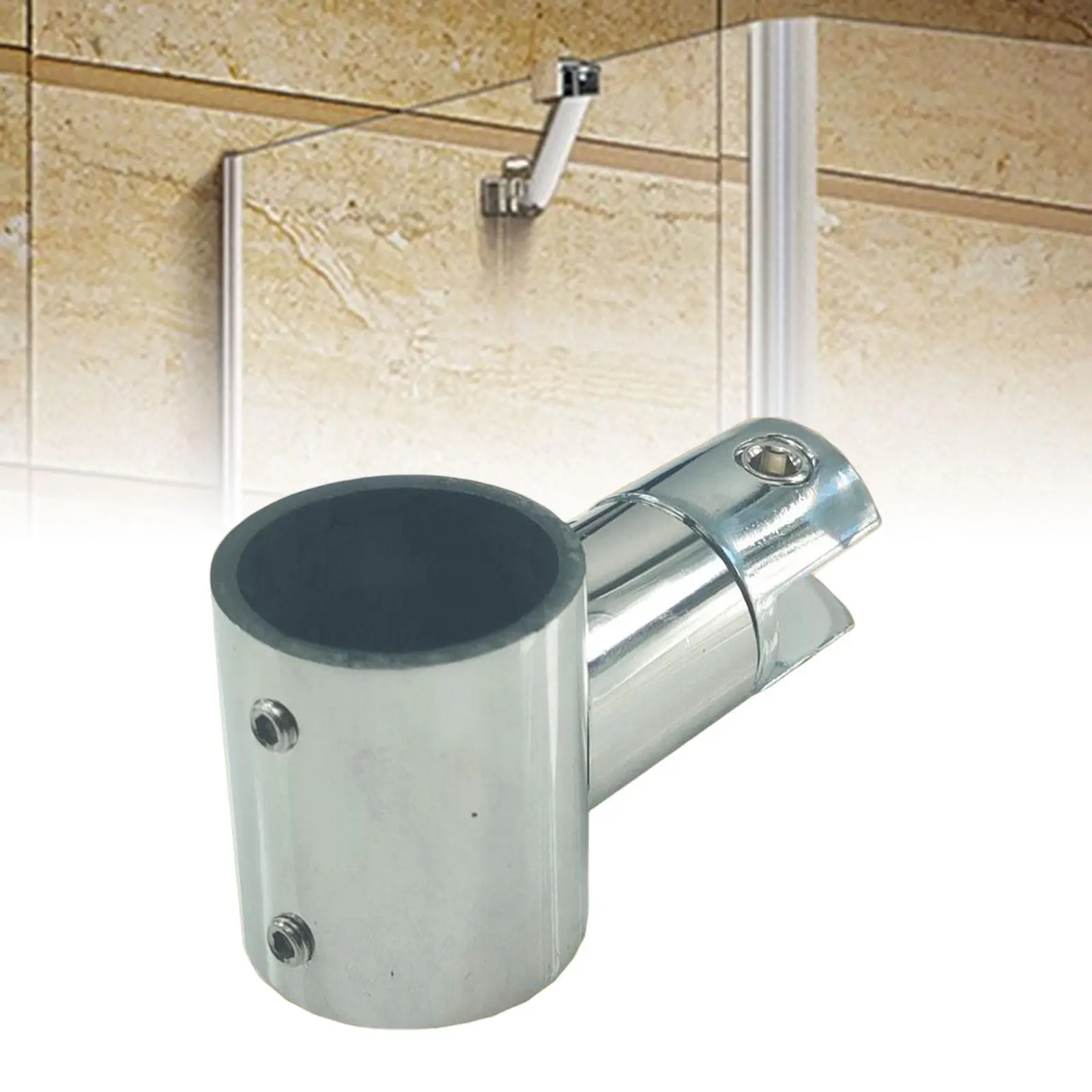 Glass Cube Connector Ceiling Glass Support Bar for Fixing Frameless Shower Glass Panels 1.1 inch Thick Glass Easily Install