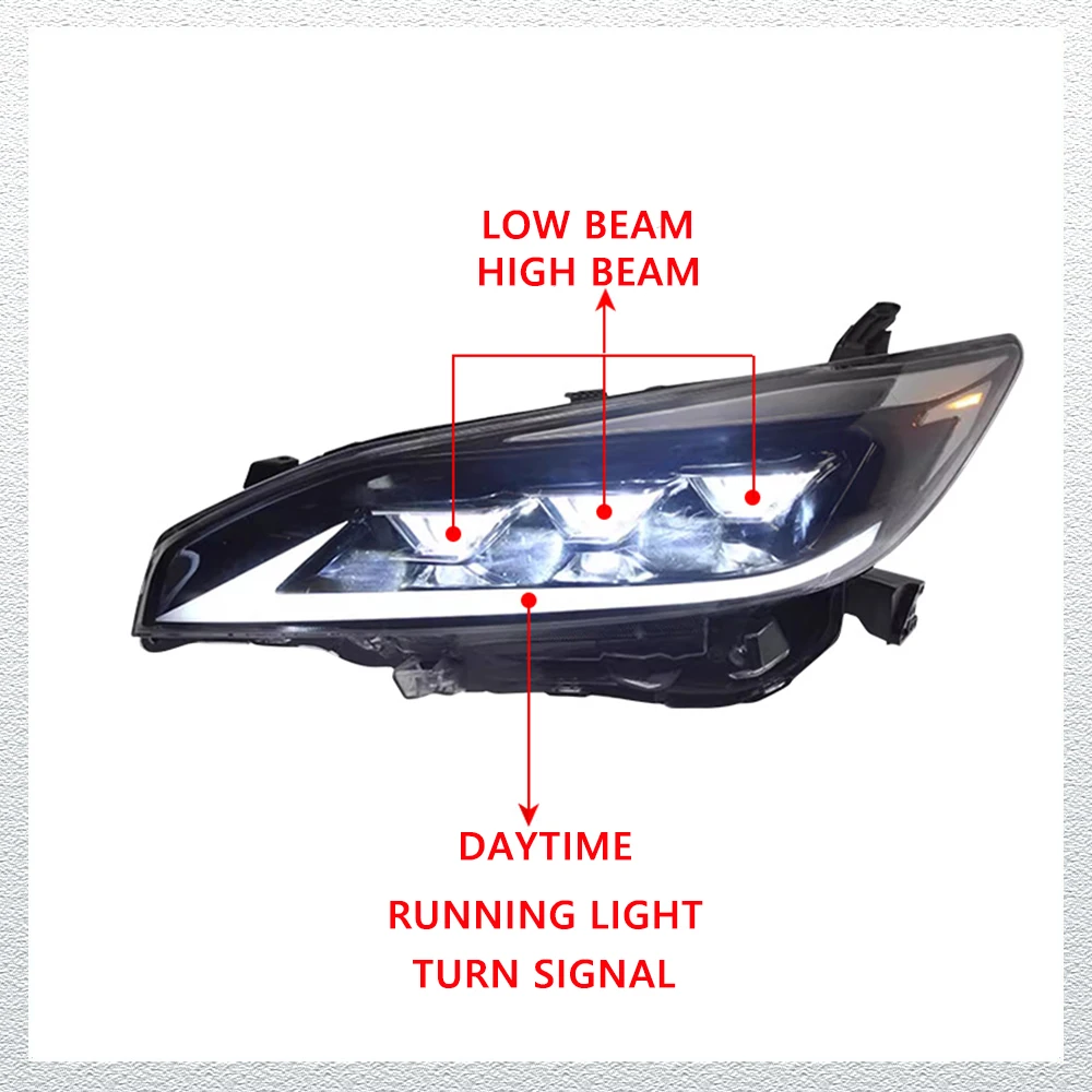 

Светодиодные фары для TOYOTA WISH 09-15 LEXUS, стиль, полностью светодиодные DRL, автомобильные фары в сборе, аксессуары для сигнала, модифицированная лампа