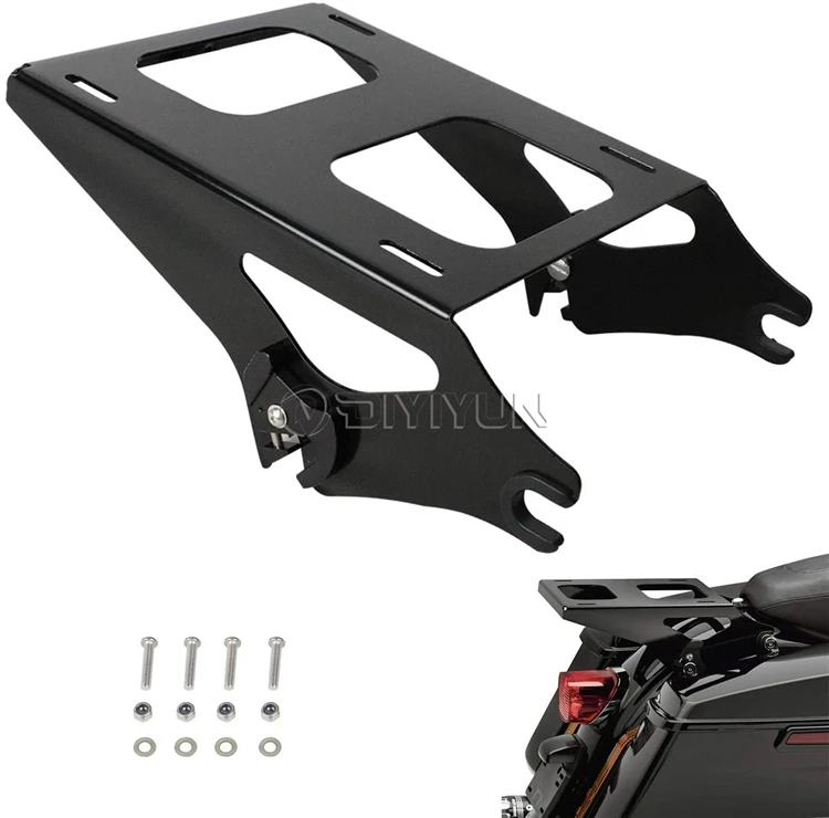 

Intelligent Library Black Motorbike 2 Up Tour Pak Mounting Luggage Rack For Harley Touring CVO Street Glide Road King 2014-2020