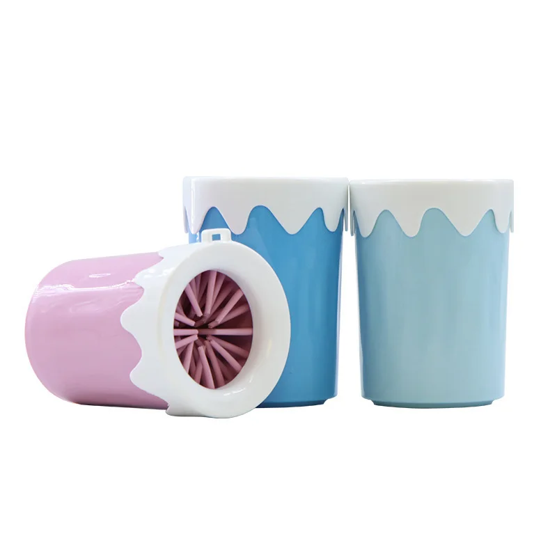 

Factory Wholesale Pet Cleaner Product Cat Dog Paw Wash Cleaning Feet Washer Brush Cup For Home Self Brushing