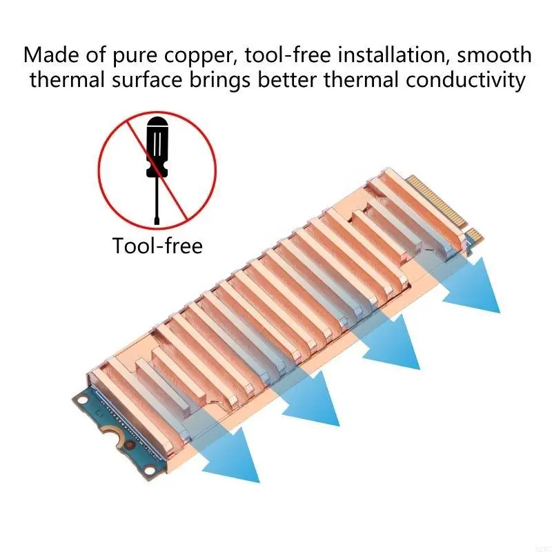

M2EC 2280 для M.2 Heatsink с термопроводящим клеем для охлаждения для M.2 NVME