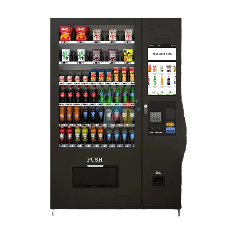 FL Snack and Beverage Vending Machine flexible goods layout for service area automatic retail selling machine
