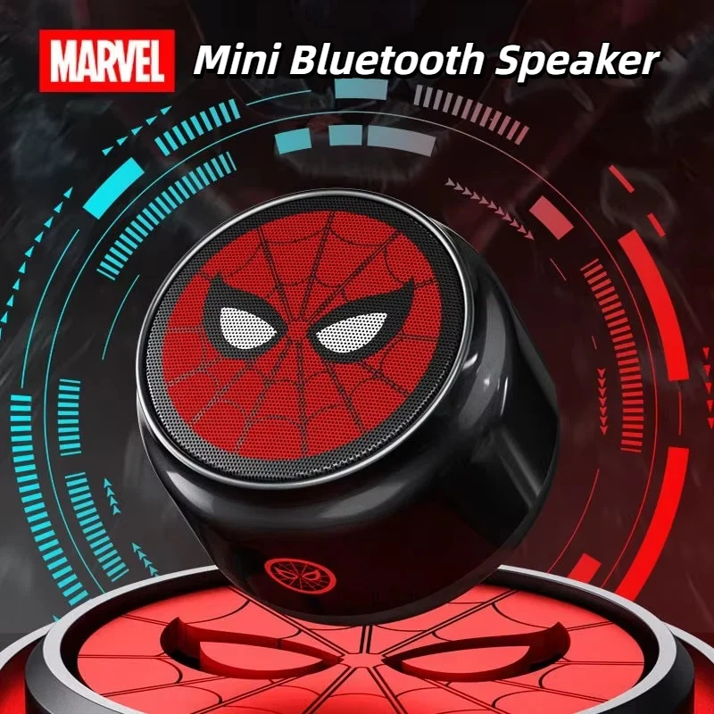 

Marvel Co-Branded Bluetooth Speaker Spider-Man/Iron Man/Black Panther High-Quality Sound Mini Portable Speaker Gift For Boys