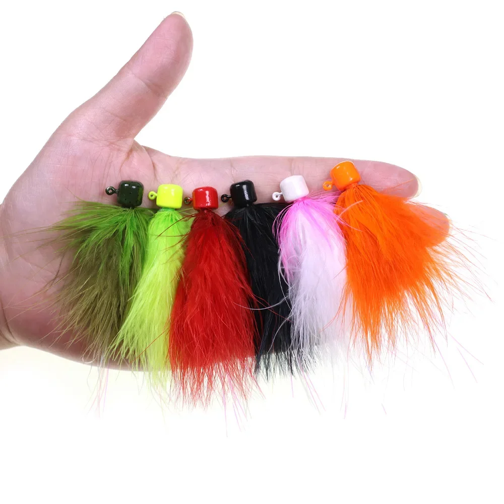 Wifreo 3 قطعة/6 قطعة الجليد الصيد Crappie تهزهز إغراء 5.8 جرام/0.2 أوقية مارابو الرقص يطير الصيد سمك السلمون المرقط باس بايك العين رمادية فاتحة السلمون الصيد السحر