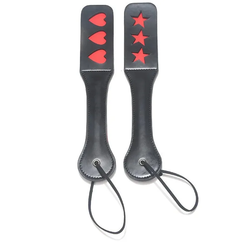 ของเล่นสําหรับผู้หญิงหนัง Spank Paddle Beat Submissive Sex Whip double-deck Paddle ของเล่นผู้ใหญ่เกม SM แส้