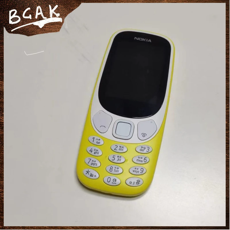 3310 mobile phone 2.4 GSM non-smart phone 2G straight board Nokia button elderly function mobile phone dual card BCAK