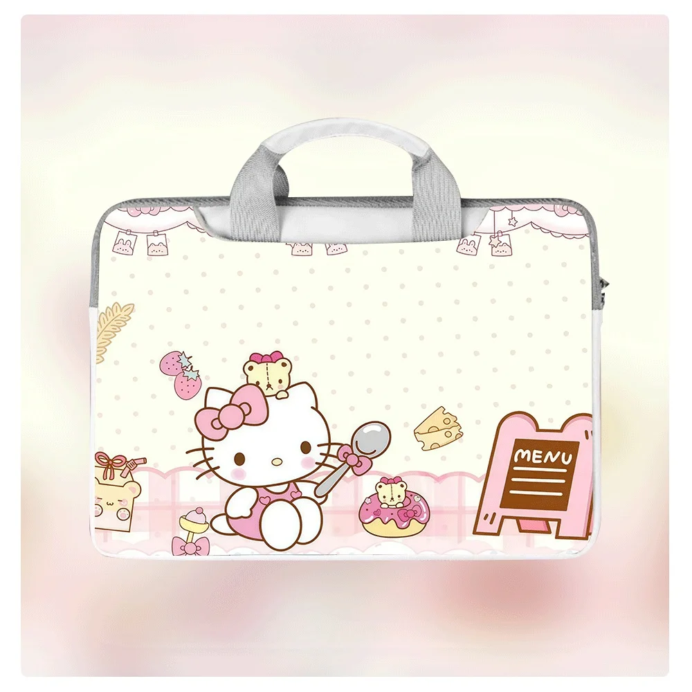 

Сумка для ноутбука Hello Kitty, 13, 14, 14,6, 15,6 дюймов, водонепроницаемый защитный чехол из искусственной кожи для ноутбуков Apple MacBook Dell, новый подарок