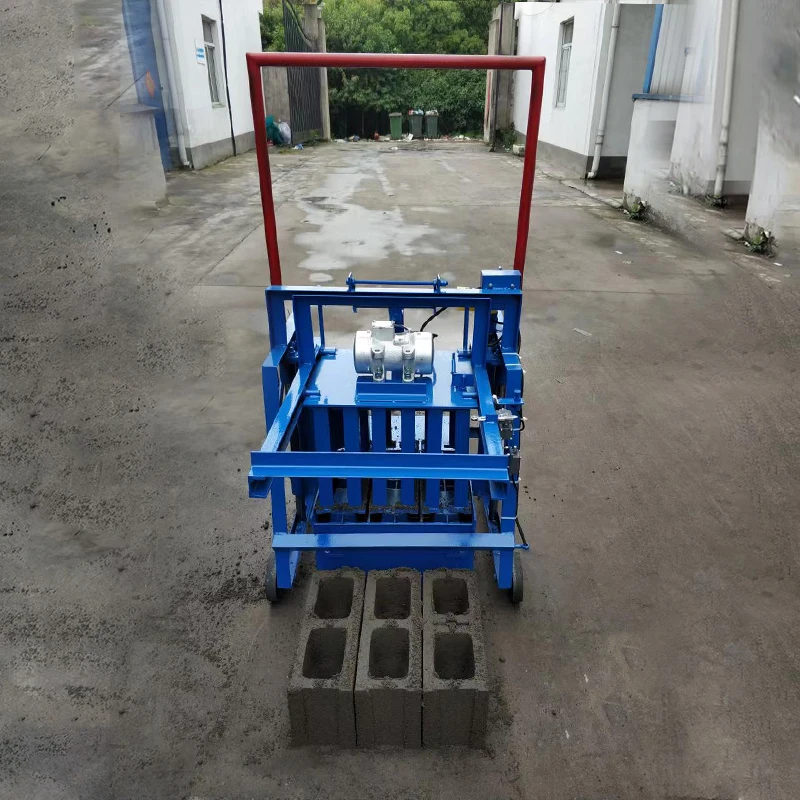 Movable Mobile Laying Concrete Hollow Block Making Solid Moving Brick Making Machine Price Brick Making Machine For Sale