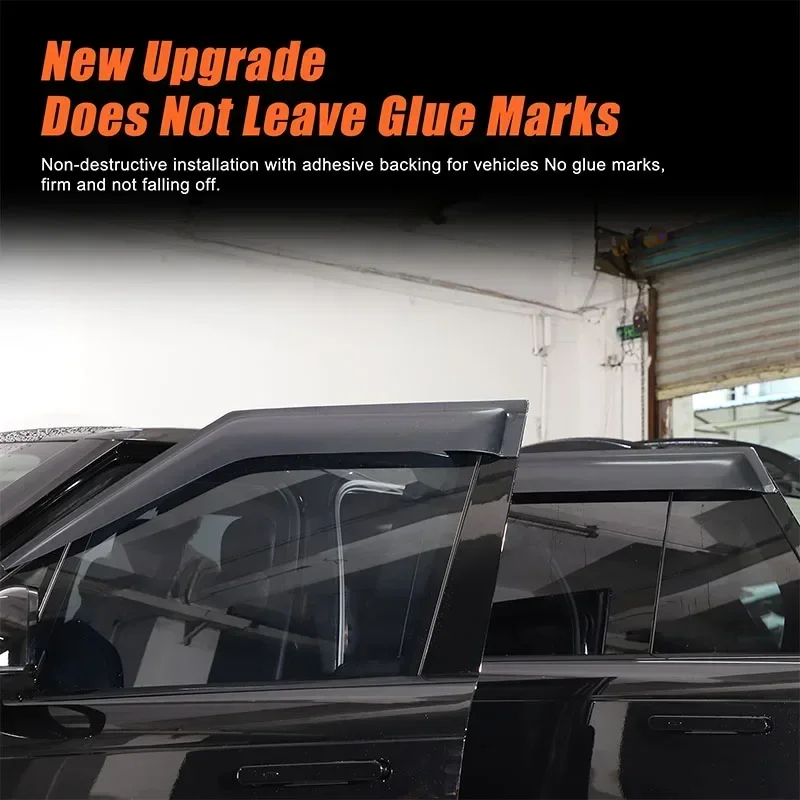 For Land Rover Range Rover Vogue L460 Five-axis Version 2023 + Car Exterior Visor Vent Shades Window Sun Rain Guard Deflector