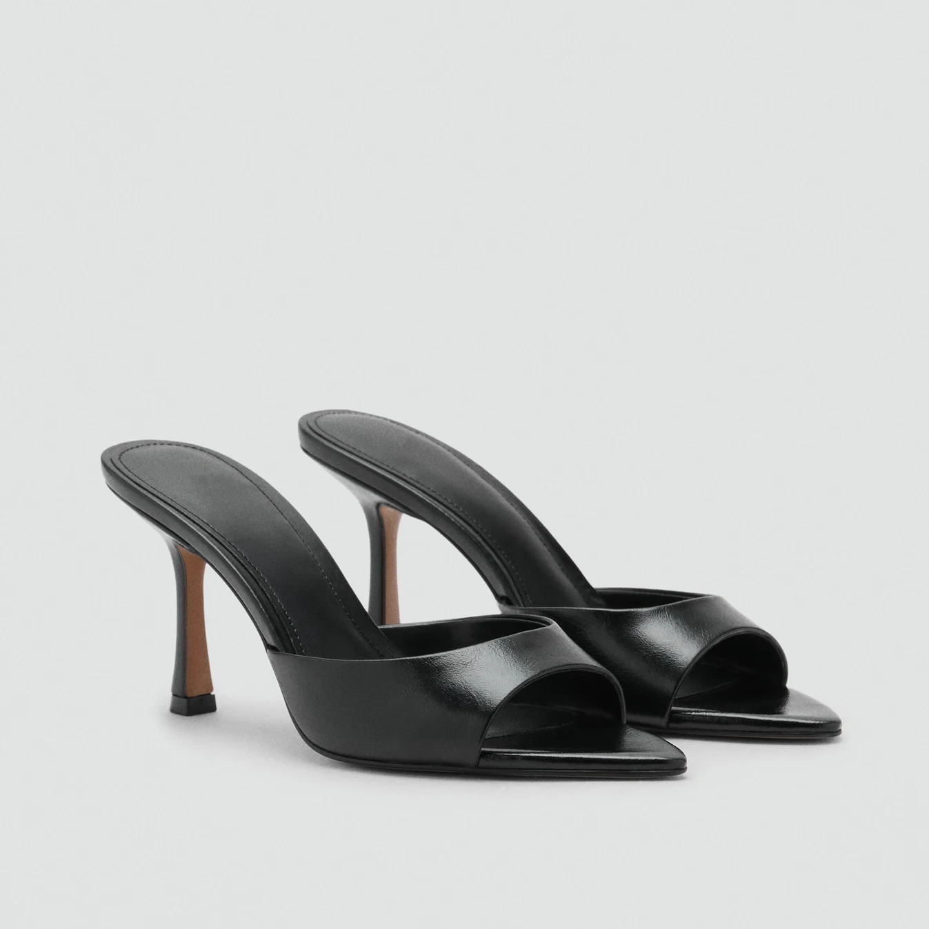

Mango2026 Sexy Pointed Toe Thin Heel Slip-On High Heel Sandals Breathable Summer New Style Versatile Slip-On Flats for Women