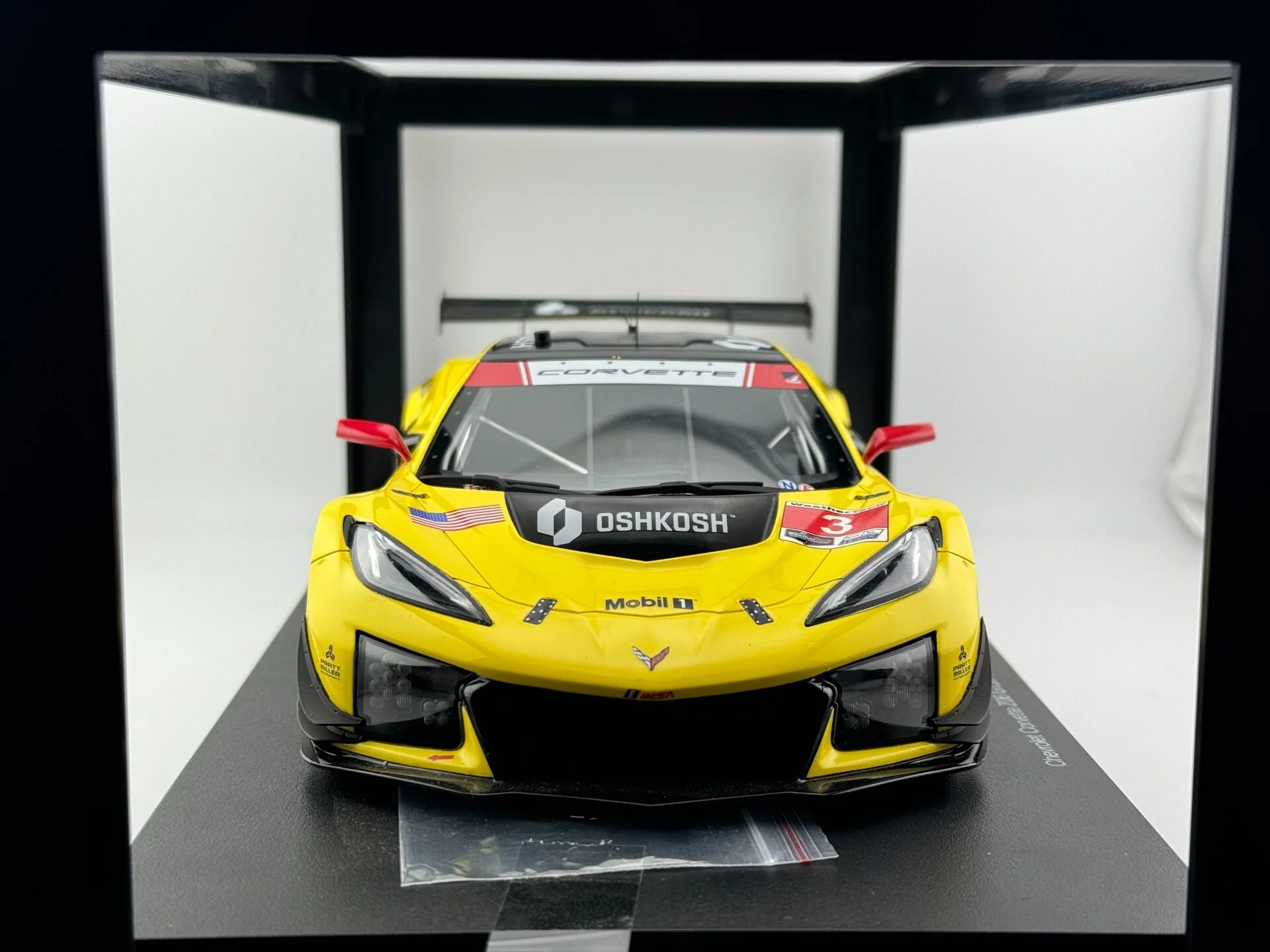 The Antenna Fell Off Diecast TOP 1/18 Scale Corvette Z06 GT3R #3 Car Model