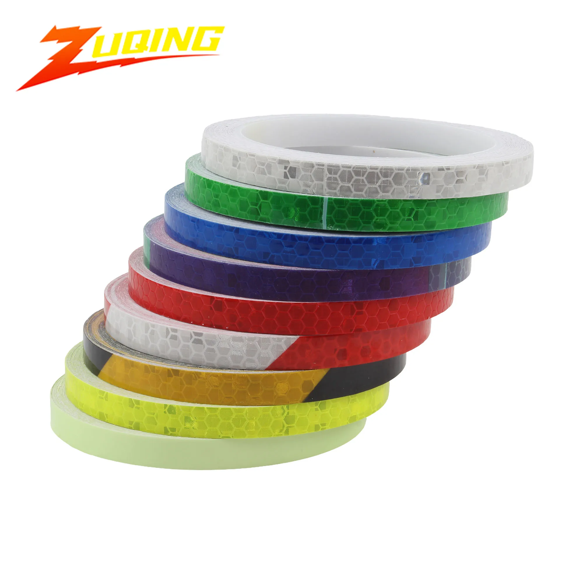 

Motorcycle Reflective Tapes Sticker 1cm*8m 9 Colors for Bicycle Motocross Scooter Night Safety Decor Sticker Accessories