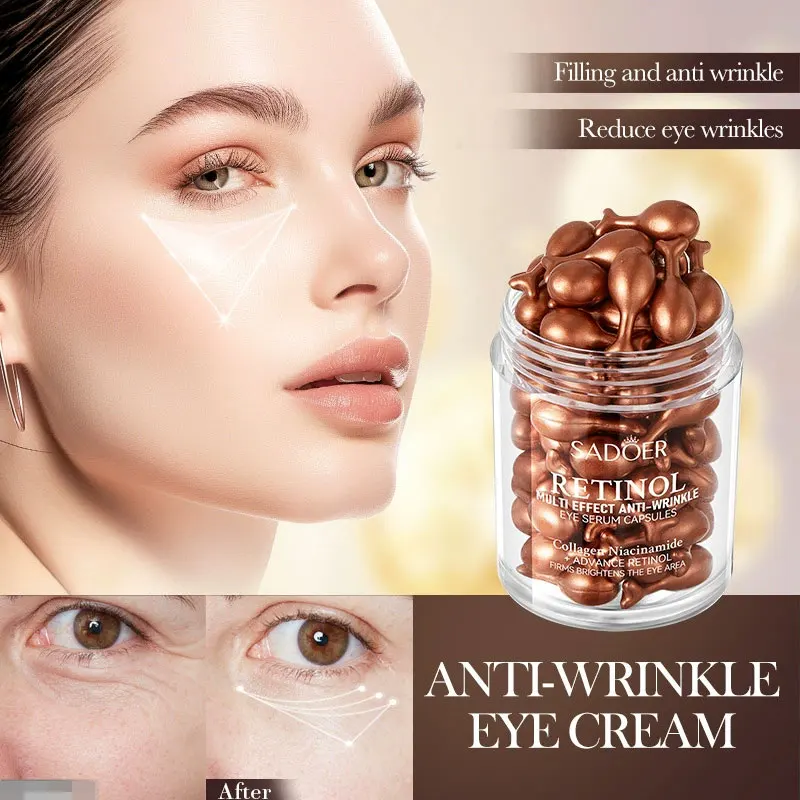 

SADOER Retinol Eye Serum for Eyes Skincare Anti Dark Circles Moisturizing Firming Nourishing Eye Cream Skin Care Products