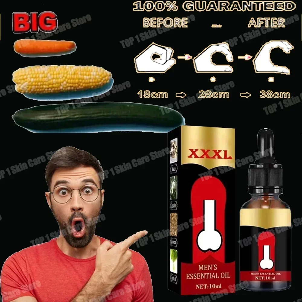 Penis Growth Bigger Enlarger Essential Oil Penis Thickening Growth Man Massage Oil Cock Erection Enhance Big Dick Aldult Crazy