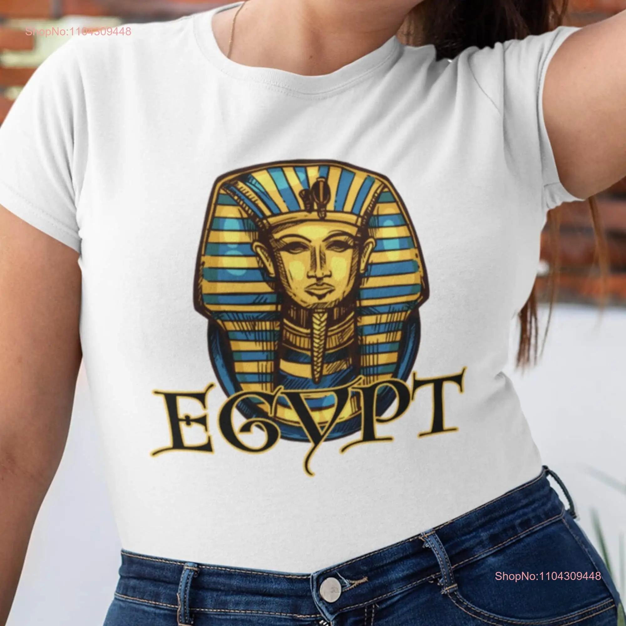 King Tut Egypt T Shirt Tutankhamun Ancient Egyptian Mummy History Lover long or short sleeves