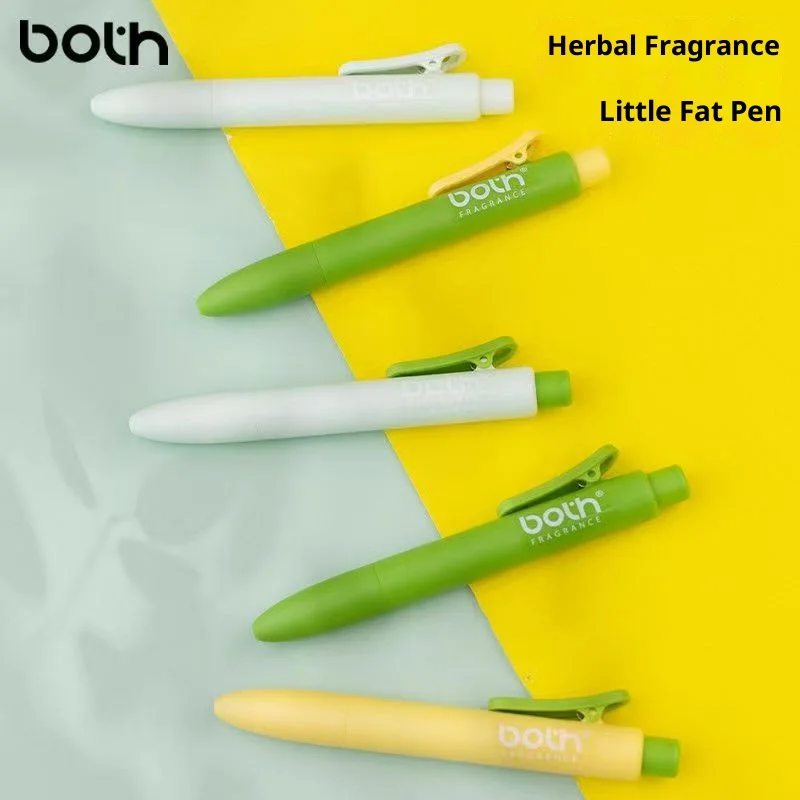 

BOTH Herbal Aromatherapy Press Gel Pocket Pen Set 0.5mm Smooth Writing,Replaceable Fragrance Tablets,Safe Non-toxic Stationery