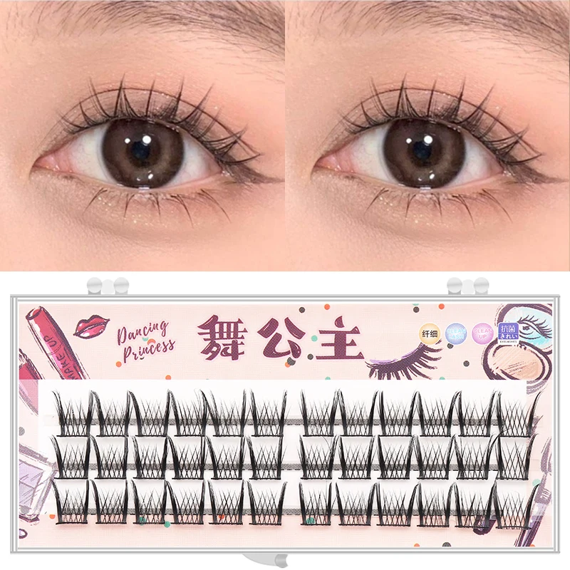 Manga Lashes 3 Reihen 3D Faux Nerz Wimpern Natürliche falsche Wimpern Anime Wimpern Weiches Licht Natürliche Wimpern Verlängerung Make-up – Detail 18