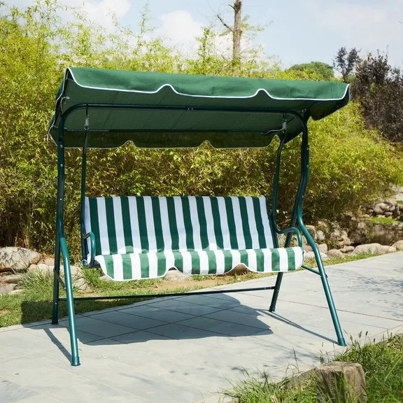 

Outdoor Garden Swing Chair Heavy Duty 3 Persons Hanging Chair Patio Swings Outdoor Furniture