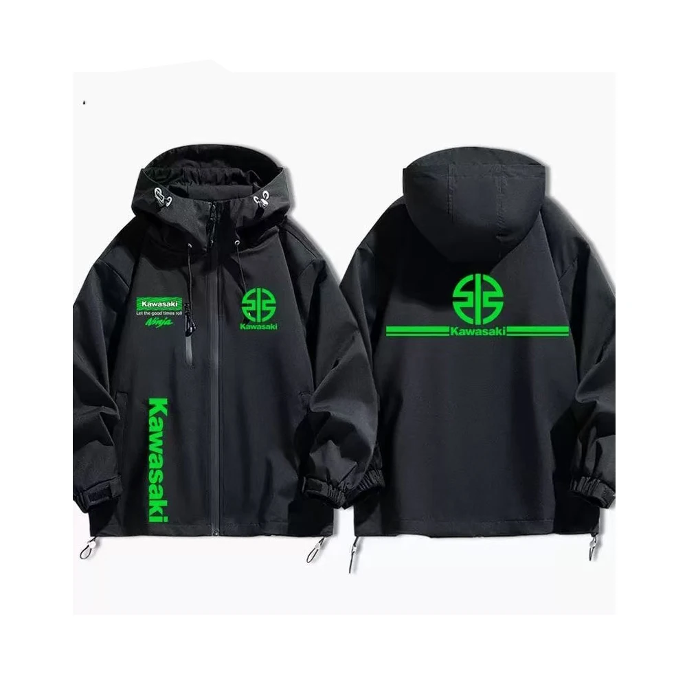 

2025 New Kawasaki Motorcycle Jacket Jacket for Men and Women Autumn/Winter Charge Clothes Top Trendy