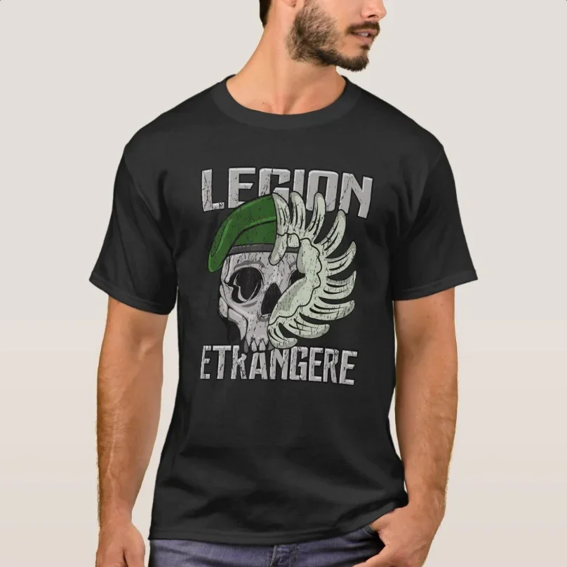 French Legion Etrangere Foreign French Parachute T-Shirt 100% Cotton O-Neck Short Sleeve Casual Mens T-shirt Size S-3XL