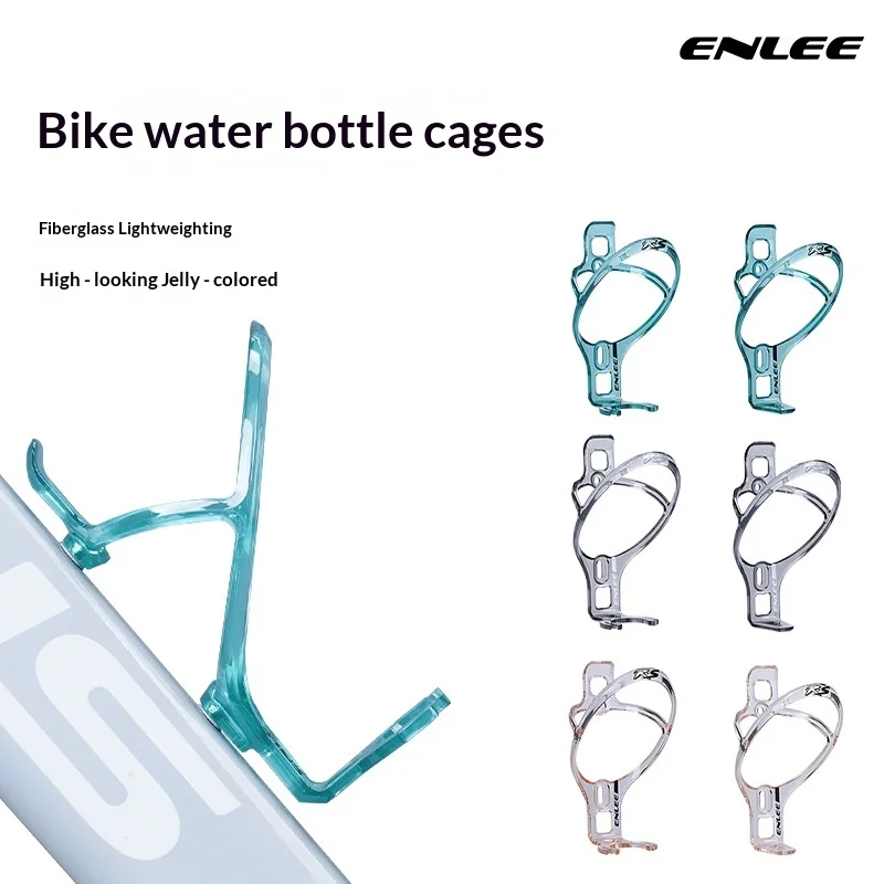 Enlee Fahrrad-Flaschenhalter, ultraleicht, transparent, PC, für Rennrad, Mountainbike, Radfahren, Wasserbecherhalter, Ausrüstungszubehör