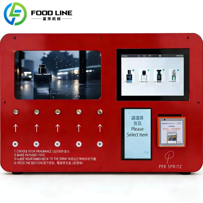 

Custom Perfume Fragrance Vending Solution Metal Wall Mounted Smart Machine For Malls With Cologne Spray And Attractive Design