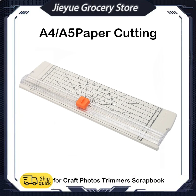 

Paper Blade Cutter Spare Knife Machine Paper Cutter Sliding Convenient with Pull-out Ruler for Craft Photos Trimmers Scrapbook