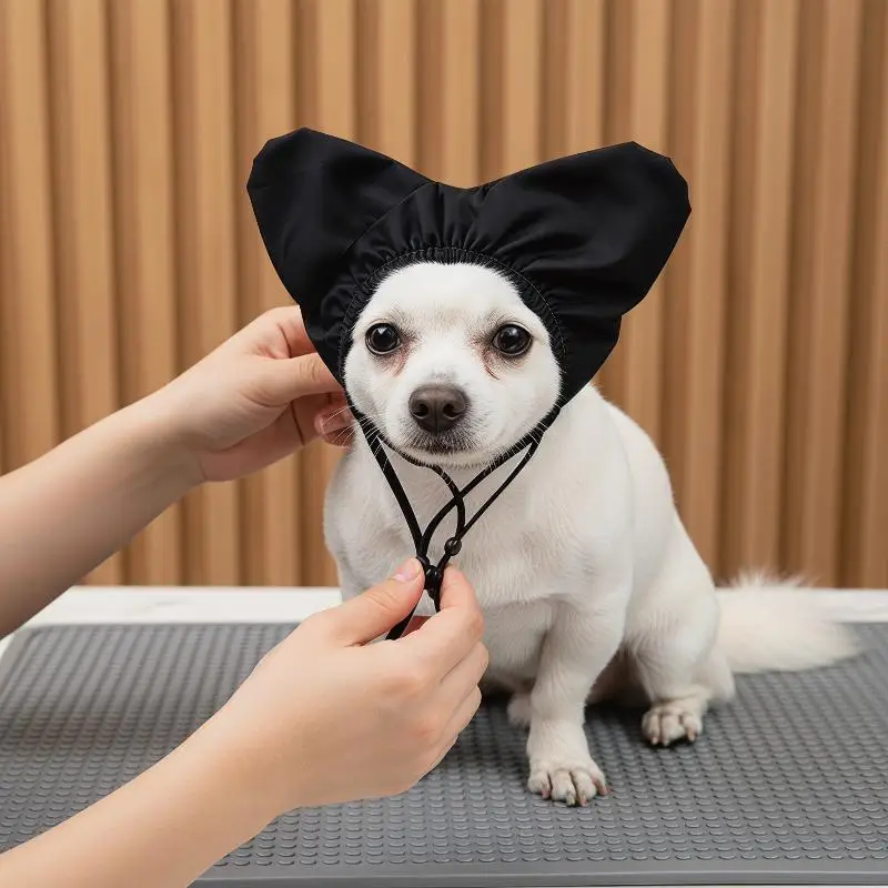 Waterproof Adjustable Shower Cap for Pets Reusable Bath Hat for Cats & Puppies Comfortable Fit