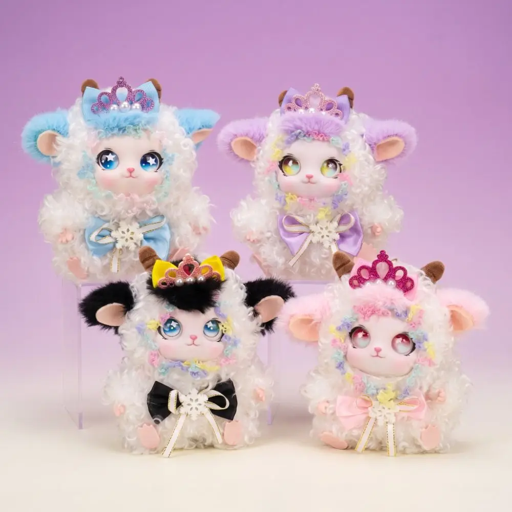 Cute Hanging Curly Lamb Keychain Kawaii Decoration Bag Charm Delicate Ornaments Pendant Gift For Girls