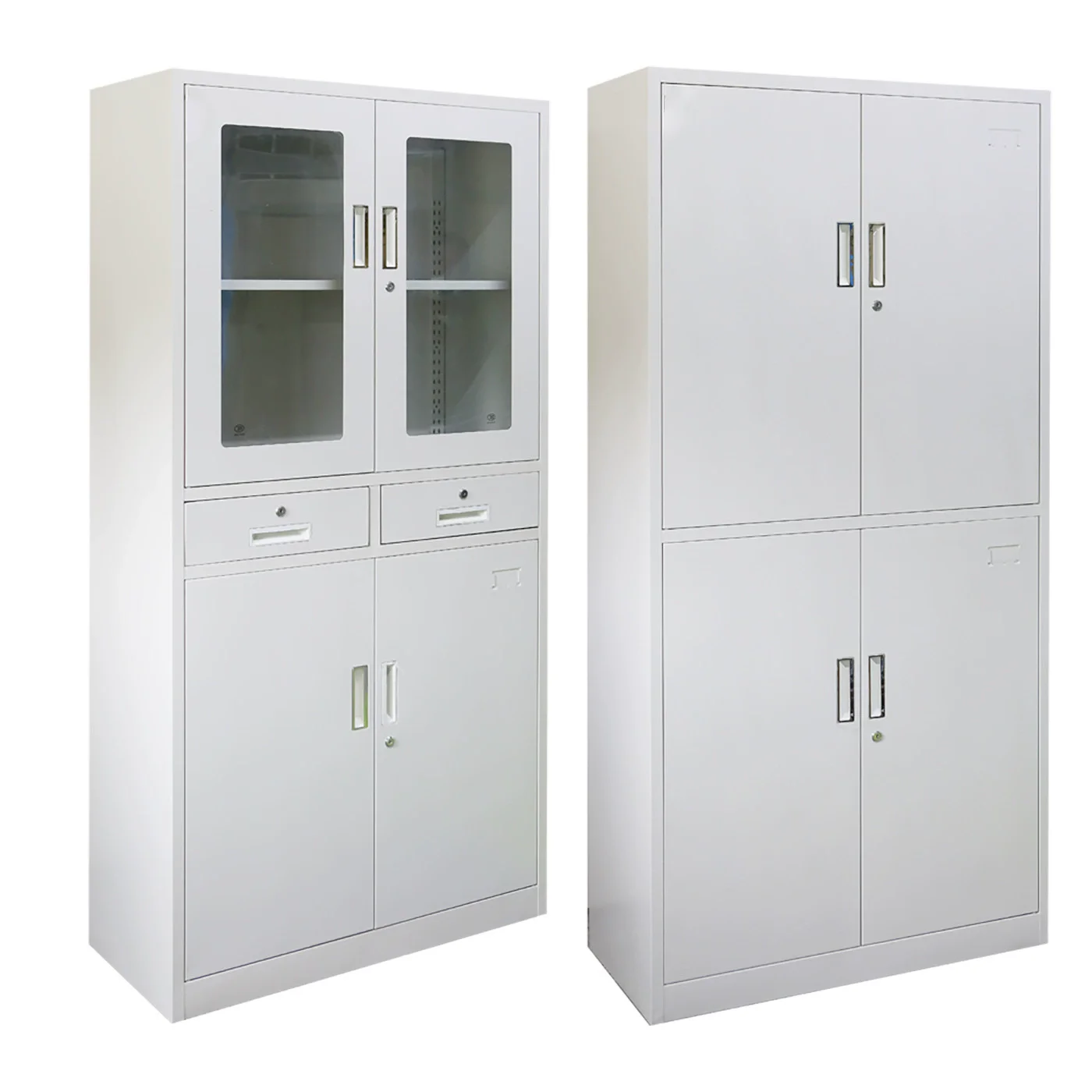 

Офисная мебель, подвижные стальные плоские шкафы для документов, вертикальный металлический шкаф с двумя распашными дверцами, запирающийся шкаф