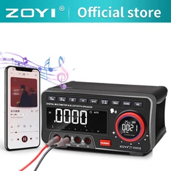 Zoyi ZT-5566SE Bank Stem Multimeter Bluetooth Tester 19999 Telt Profesional Digitale True Rms Audorange Transistor Gereedschapsmeter