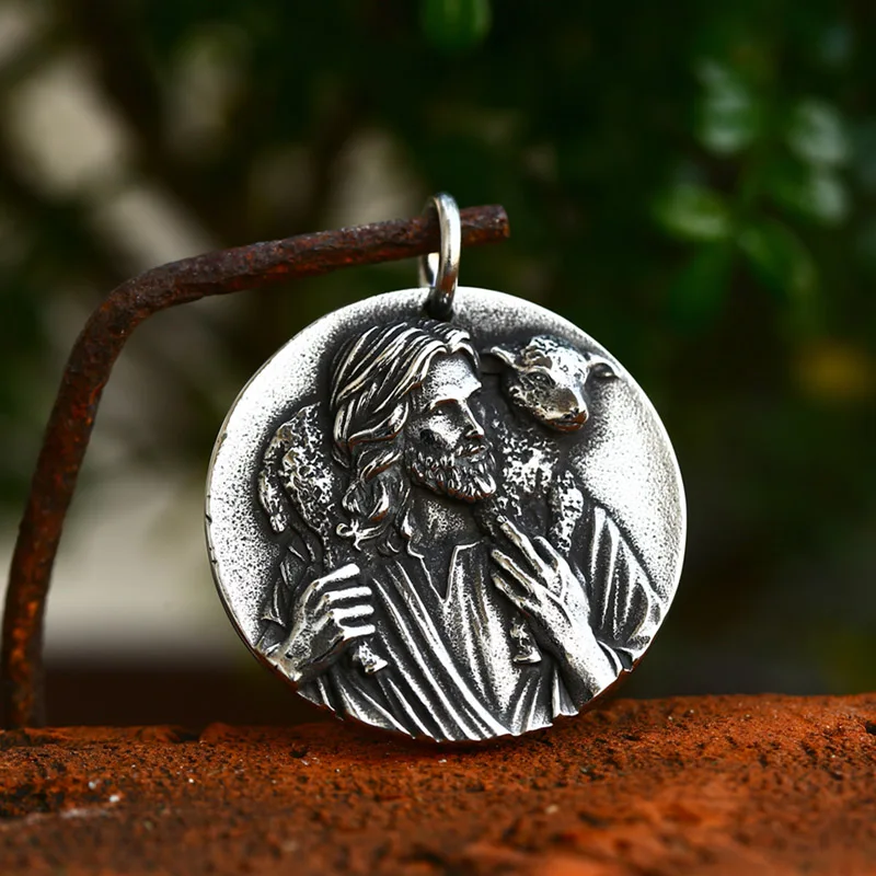 St Christopher Men's Patron Saint Of Time Travelers Archangel Michael dragon slayer st george Pendant Chain Necklace Jewelry