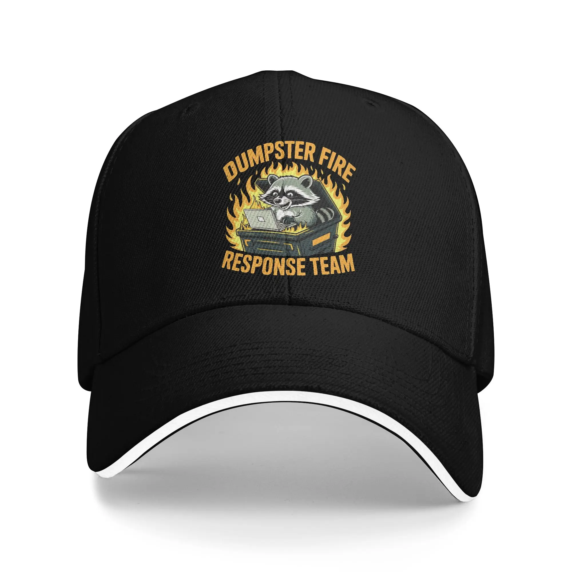 Dumpster Fire Response Team Raccoon Casual Baseball Cap Spring  Trucker Hat Snapback Cap Female Male Vintage Baseball Caps