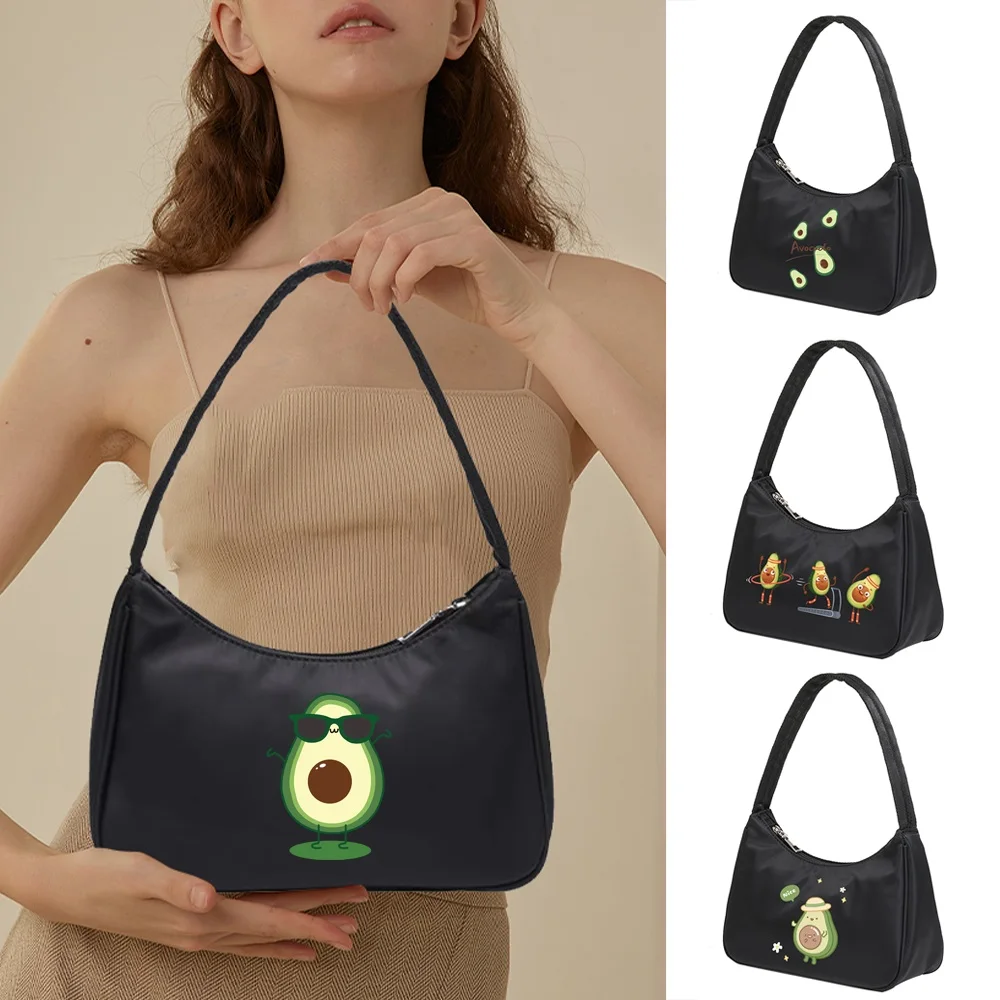 

2022 New Underarm Bags Women Handbags Zipper Shoulder Pouch All-match Youth Commute Organizer Bags Clutch Avocado Pattern