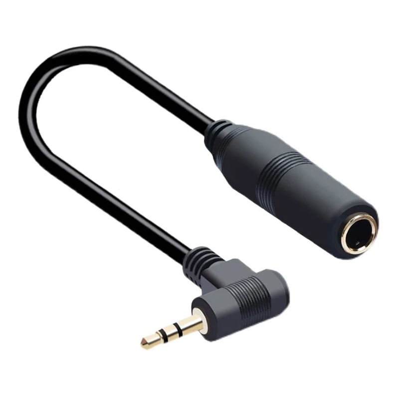 Nku-Adaptador de auriculares con Conector estéreo TRS, Cable de Audio para amplificador, guitarra, teclado, Piano, mezclador de cine en casa, 1/4,