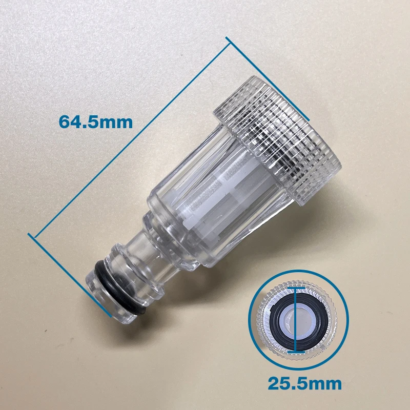 Imagem -05 - Entrada de Substituição de Lavagem de Carro Conexão Rápida Conector Filtro Transparente Porca de Filtro Conector Universal Lavagem de Carro